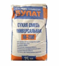 Цементно-Песчаная смесь М200, 25 кг. (Булат)