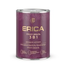 Грунт-эмаль по ржавчине 3в1 0,8кг синий ERICA