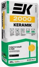 Клей плиточный для внутренних и наружных работ раб 25 кг. ЕК 2000 KERAMIK EK