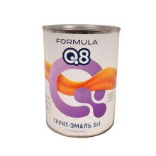 Грунт-эмаль по ржавчине 3в1 0,9 кг. вишневая FORMULA Q8