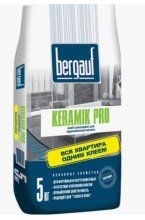 Клей усиленный для плитки и керамогранита 5 кг. BERGAUF Keramik Pro С1