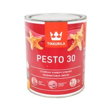 Эмаль алкидная  0,9л база С полуматовая TIKKURILA EURO PESTO