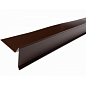 Планка торцевая Шинглас Polyester коричневая RAL 8017 (2000x100 мм.)